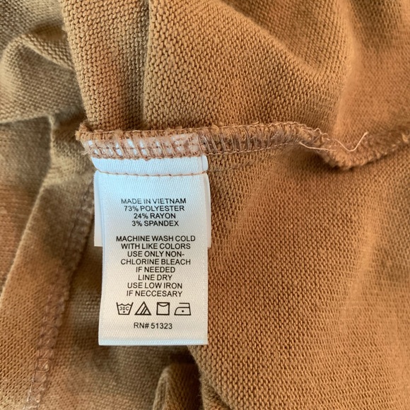 1. State X Jaime Shrayber Camel Surplice Knit Top - Picture 5 of 7